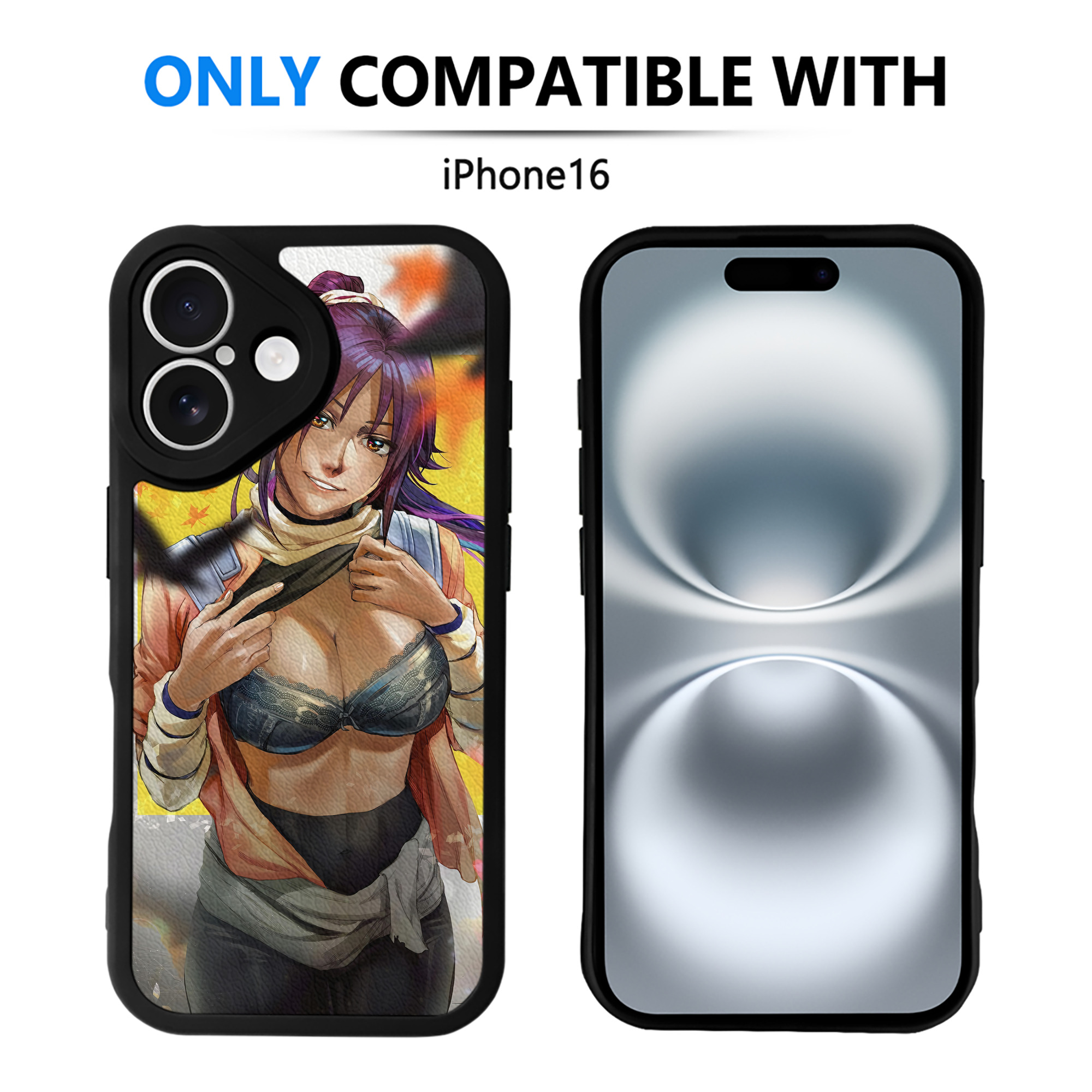 （画像用） ブリーチ BLEACH 【iPhone 16シリーズ対応】シリコンスマホケース（レザー調） 材質：シリコン